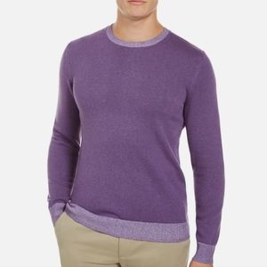Tasso Elba cotton purple sweater